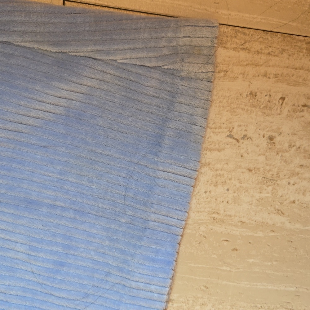 Aerie Light Blue Ribbed & Flared Pants - Picture 3 of 7